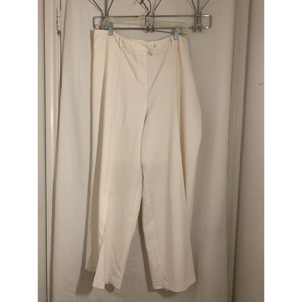 Cato Classic Cream Straight‑Leg Pants 22WP